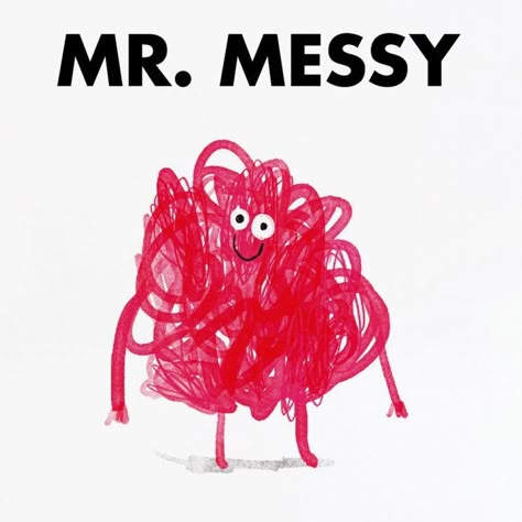 Mr Messy, Mr Men, Funny Greetings, Funny Greeting Cards, Funny Christmas Cards, Cartoon Character Design, A Cartoon, Funny Cards, Children's Books