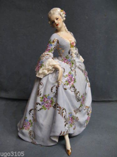 Porcelain-FABRIS-034-Lady-Passo-of-dance-034-That-Elegance Dresden Dolls, Antique Porcelain Dolls, Porcelain Figures, Dresden Porcelain, Porcelain Lamp, Half Dolls, Horse Figurine, Porcelain Teapot, Porcelain Jewelry