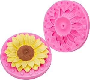 Resin Sunflower, Sunflower Candle, 3d Sunflower, Chocolate Candy Cake, Chocolate Fondant Cake, Soap Craft, Cake Decorating With Fondant, Soap Making Molds, Diy Silicone