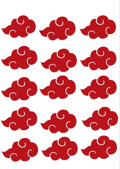 Akatsuki Wedding Theme, Akatsuki Birthday Party, Naruto Birthday Party Ideas, Naruto Clouds, Naruto Party Ideas, Anime Fabric, Naruto Birthday, Base Cake, Cartoon Fabric