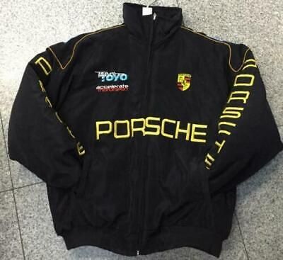 ad eBay - Embroidery JACK Budweiser F1 Jacket suit. Porsche logos printed on the chest, back. Embroidery pattern. Turtleneck Collar. Active lining. Standard Thickness. Black version. Porsche Jacket, Porsche F1, Nascar Cars, Racing Jacket, F1 Racing, Suits And Jackets, Sports Memorabilia, Racing Team, New Man