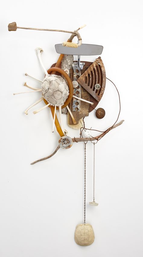 Found Object Art Assemblages, Man Made Objects, Found Object Sculpture, Jean Tinguely, 3d Collage, Hanging Upside Down, Poster Color, Object Art, Found Object Art