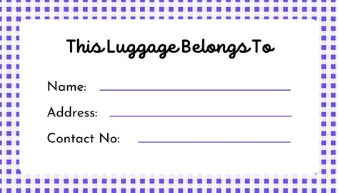 Blank Luggage Tag Template Luggage Tags Printable Templates, Travel Stickers Printable, Luggage Tags Printable, Luggage Tag Template, Tag Template Free, Printable Tags Template, Name Tag Templates, Tag Templates, Baggage Tags