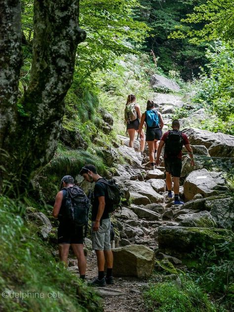 School Trip Aesthetic, Places To Go With Friends, Aesthetic Mountains, Hiking Bags, Hiking With Friends, Hiking Pics, Hiking Photos, Spring Camping, Mountains Aesthetic