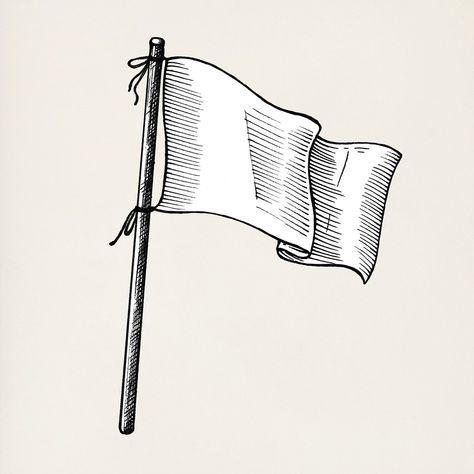 Hand drawn white flag isolated on background | premium image by rawpixel.com White Flag Surrender, Medieval Banner, Drawing Concepts, Dibujos Ideas, Fly Drawing, Peace Flag, Flag Drawing, Flag Illustration, Book Cover Design Inspiration