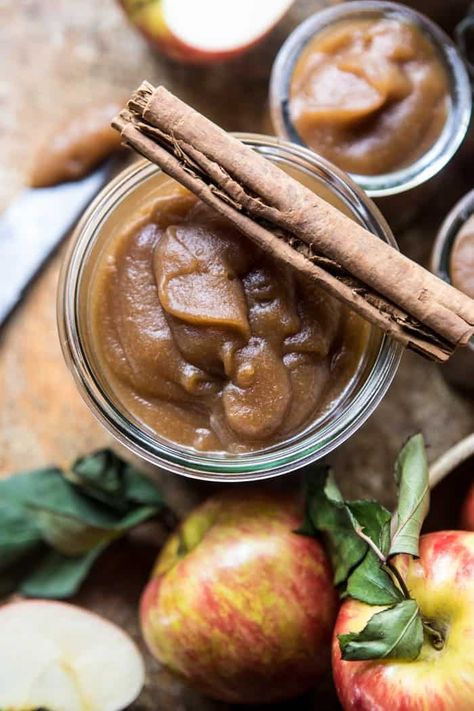 Homemade Slow Cooker Maple Apple Butter | halfbakedharvest.com @hbhharvest Maple Apple Butter, Homemade Apple Butter Recipe, Gluten Free Slow Cooker Recipes, Autumn Spices, Half Baked Harvest Recipes, Slow Cooker Apple Butter, Morning Toast, Apple Butter Recipe, Homemade Apple Butter