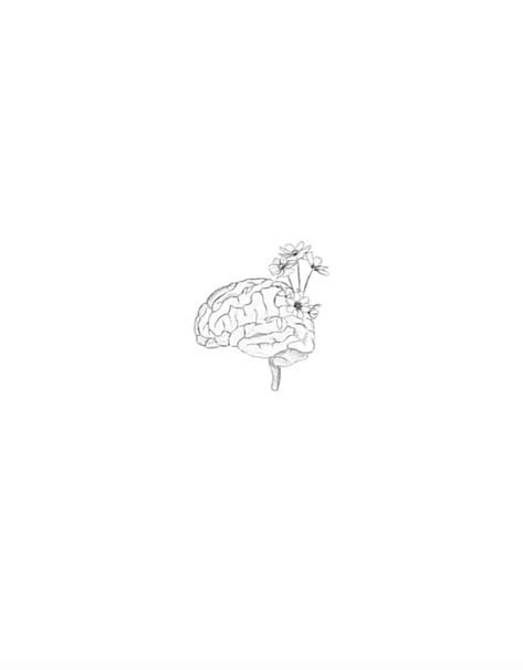 Brain Anyersym Tattoo, Small Alzheimers Tattoo, Pretty Brain Tattoo, Feminine Brain Tattoo, Fine Line Anatomy Tattoo, Tattoo Ideas Alzheimers, Neurosurgeon Tattoo, Minimalist Brain Tattoo, Clear Mind Tattoo