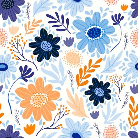 Seamless pattern with different flowers ... | Premium Vector #Freepik #vector #seamless-flower #seamless-floral #flower-pattern #floral-pattern Vintage Flower Backgrounds, Pink Floral Background, Mint Green Flowers, Pink Flowers Background, Retro Pastel, Romantic Wallpaper, Light Steel Blue, Light Blue Flowers, Floral Backdrop