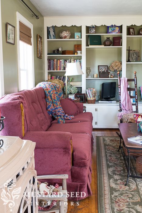 Sally's farmhouse living room | the before | Miss Mustard Seed Miss Mustard Seed, Upright Piano, Miss Mustard Seeds, Dream Living Room, For My Mom, Farmhouse Living Room, Dream Living, Mustard Seed, Farmhouse Living