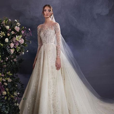 Zuhair Murad - Zuhair Murad Wedding Dresses Zuhair Murad, Zuhair Murad Bridal, Zuhair Murad Dresses, Bride Dress Simple, Boho Bridal Gowns, Classy Wedding Dress, Fancy Wedding Dresses, Pretty Wedding Dresses, Wedding Ideas Dresses