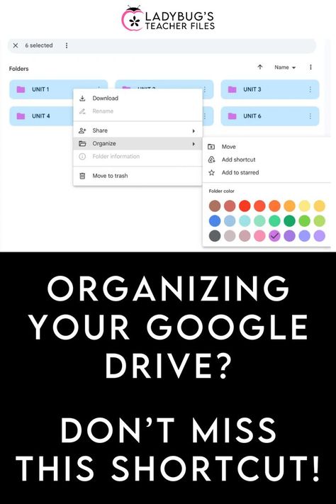 Are you organizing your Google Drive? This shortcut will help you organize tons of Google Drive folders, all at once! Head to this blog post to see how you can color multiple folders with one simple step... Google Drive Organization, Google Sheets Templates, Google Drive Tips, Techie Teacher, Budget Template Free, Google Tricks, Name Folder, Office Organization At Work, Teacher Tech