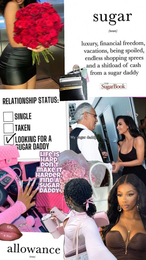 Sugar babe aesthetic ✨️ Spoiled Gf Aesthetic, Sugar Babe Aesthetic, Spoiled Brat Aesthetic, Spoiled Brat, Single Taken, Vision Board Manifestation, Black Card, Relationship Status, Shopping Spree