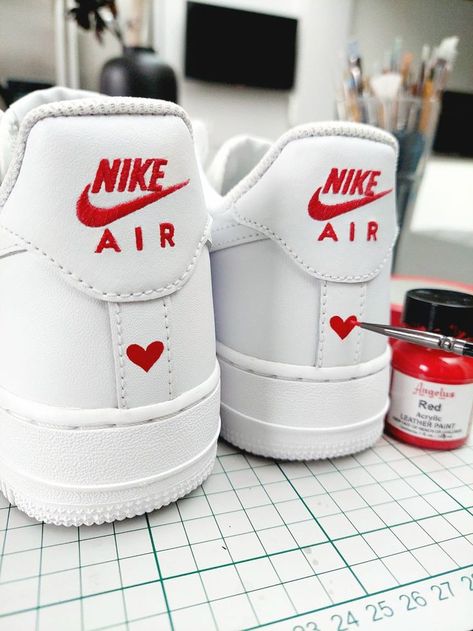 Nike Air Force 1 Custom, Custom Painted Shoes, Air Shoes, Custom Nike Shoes, Air Force 1 Custom, Valentine Gifts For Girlfriend, Shoes Outfit Fashion, Nike Air Shoes, Air Forces