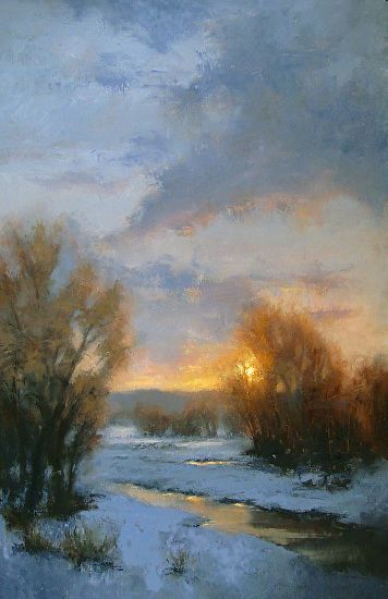 Winter Sky Hunting Painting, Hunting Art, Winter Landscape Painting, Painting Competition, Painting Snow, Winter Sky, Winter Painting, Southwest Art, Sky Painting