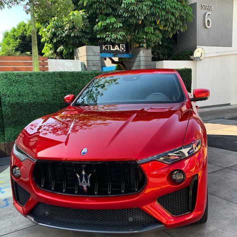 Red Maserati, Ferrari Factory, Maserati Suv, Maranello Italy, Maserati Levante, Future Cars, October 19, Gear Head, Red Interiors