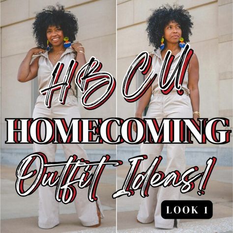 HBCU HOMECOMING OUTFIT 1 – USING ITEMS YOU MAY HAVE IN YOUR CLOSET! Homecoming Tailgate Fits Black Women, Hbcu Alumni Homecoming Outfits, Football Game Outfits For Women Black, School Homecoming Outfits, Homecoming Tailgate Outfit Hbcu, Hbcu Homecoming Outfits Black Woman, Homecoming Outfits Hbcu, College Homecoming Outfit Hbcu, Homecoming Outfits Black Women