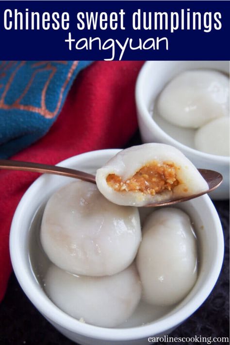 Dumpling Recipe Easy, Dumplings Steamed, Chinese Dessert Recipe, Chinese Dumpling, Peach Dumplings, Make Dumplings, Sweet Dumplings, Food Innovation, Chinese Dumplings