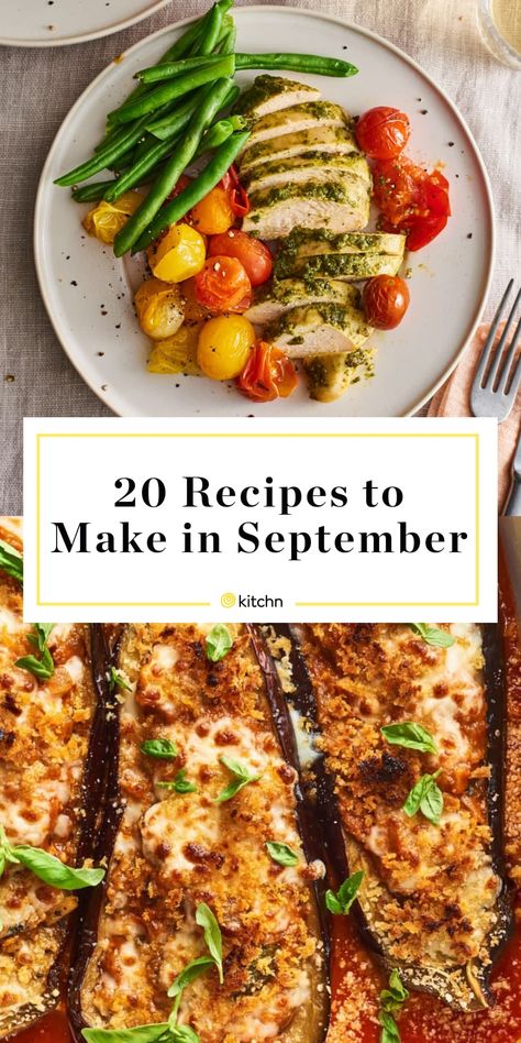 20 Recipes You’ll Want to Make in September Luncheon Menu, 31 Daily, Meal Planning Menus, Recipes To Cook, Running Skirt, Seasonal Cooking, Summer Produce, Fall Recipes Healthy, Monthly Meal Planning