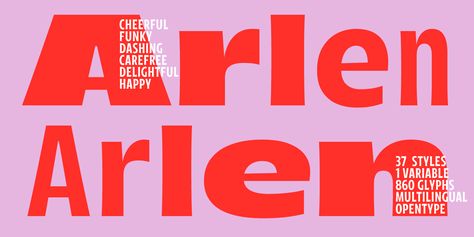 Arlen’s Off-Kilter Magnetism Highlights the Charm of Imperfect Design – PRINT Magazine Funky Fonts, Font Face, Visual Culture, Creative Fonts, Web Design Agency, Hand Painted Signs, Modern Fonts, Sans Serif Fonts, Free Fonts Download