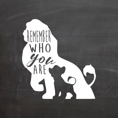 Remember Who You Are Lion King-Simba-Vinyl Decal-Iron On-Car Decal ... Disney Nail Art, Lion King Quotes, Silhouette Disney, Halloween Nails Diy, King Quotes, Wallpaper Disney, Motivation Monday, Lion King Simba, Remember Who You Are