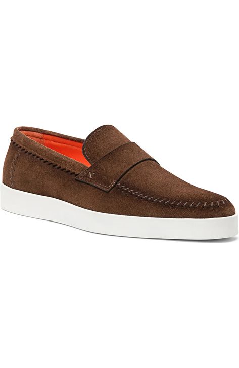 Santoni Dowdy Loafer (Men) | Nordstrom Shoe Rotation, Santoni Shoes, Italian Loafers, Cane Corso Puppies, Loafer Style, Bit Loafers, Mens Footwear, Loafers Online, Brown Loafers