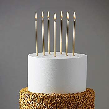 AmazonSmile: Meri Meri, Rose Gold Long Candles, Birthday, Party Decorations, Dinnerware - Pack of 16: Gateway Long Birthday Candles, Metallic Birthday, Birthday Cake Candles, Champagne Birthday, Gold Birthday Cake, Unique Birthday Cakes, Cupcake Candle, Long Candles, Candle Images