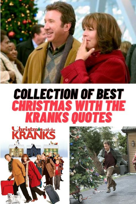 Christmas with the Kranks Movie Quotes #ChristmasWithTheKranks #MovieQuotes #Quotes Christmas With The Kranks Party, Christmas Quotes Movies, Funny Christmas Movie Quotes, Quotes From Christmas Movies, Best Christmas Movie Quotes, Christmas Movie Quote Shirts, Christmas Movie Quotes Funny, Holiday Movie Quotes, Kids Christmas Movies