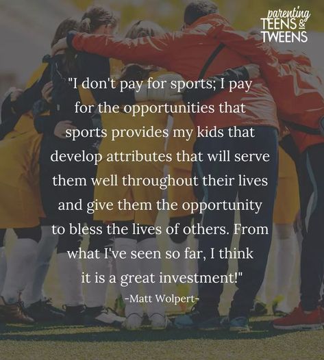 Parenting Teens & Tweens on Instagram: "Sports can be such a powerful and profound influence on a kid if you look at it in the right way." Kids Sports Quotes, Birthday Party Locations, Sports Parent, Favorite Sayings, Sports Quotes, The Lives Of Others, Parenting Teens, Parenting Quotes, Kids Sports