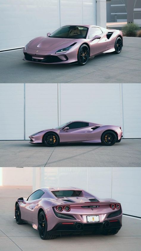 Ferrari F8, Aventador Lamborghini, Ferrari 360, Aesthetic Car, Ferrari California, Classy Cars, Pink Car, Super Luxury Cars, Fancy Cars