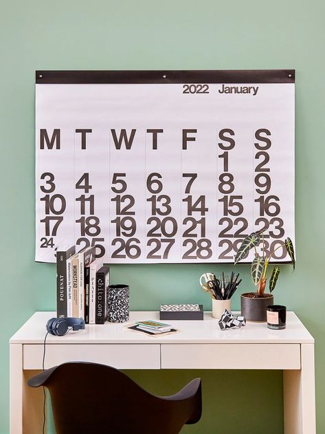 The Stendig Wall Calendar Is an Extra-Large, MoMA-Approved Work of Art Big Wall Calendar, Large Calendar Wall, Giant Calendar, Big Calendar, Wall Calender, Large Calendar, Large Wall Calendar, Hello Saturday, Silver Pen