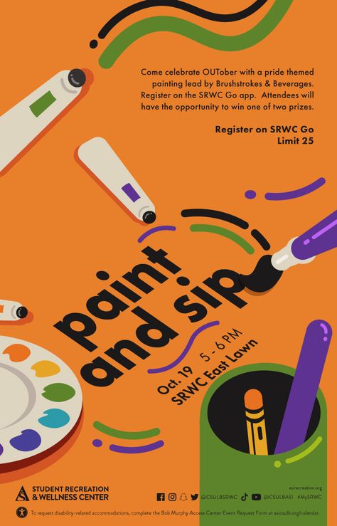 Paint And Sip Event Poster, Corporate Design Poster, Art Club Poster Ideas, School Event Poster Design, Painting Event Poster, Art Contest Poster, Call For Artists Poster, Event Advertisement Poster, Poster Design Corporate