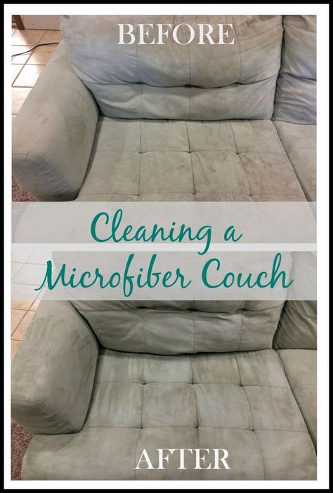 How to Clean a Microfiber Couch I Am Weird, Cleaning Microfiber Couch, Old Couch, Vintage Settee, Microfiber Couch, Furniture Cleaning, Remove Paint, Upholstered Couch, Pallet Couch