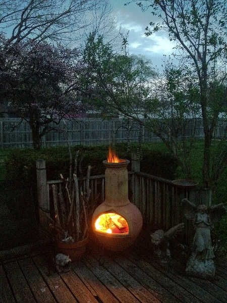 Best Chiminea: Get The Right Rustic Fireplace For Your Relaxation Space | Epic Gardening Chiminea Ideas Outdoor Spaces, Patio Chiminea, Backyard Kitchens, Chiminea Fire Pit, Fire Area, Relaxation Space, Rustic Fireplace, Pressure Treated Wood, Backyard Kitchen