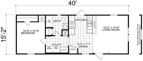 Bethany 16 X 40 607 sqft Mobile Home | Factory Expo Home Centers 12x40 Tiny Home Floorplan, 16 X 40 Tiny House Floor Plans, 16x 40 Floor Plans, 16x40 Shed House Floor Plans, 12x 40 House Plans, 1 Bedroom Mobile Home, 12 X 40 Tiny House Floor Plans, 16 By 40 Floor Plans, 14x40 House Plans