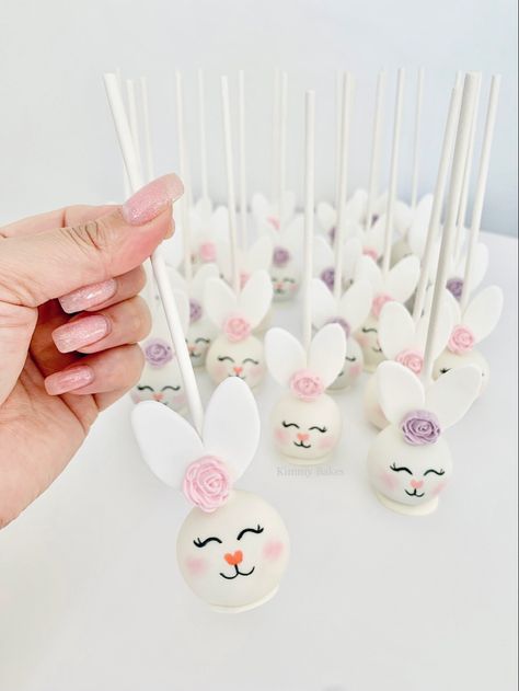 Bunny Birthday Treats, Bunny Birthday Cakes Girl, Rabbit Cake Birthday Girl, Rabbit Cake Pops, Bunny Theme Cake, Bunny Rabbit Cake, Bunny Cake Pops, Bunny Birthday Cake, Bambi Thumper