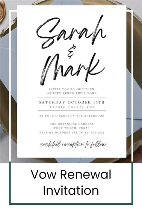 Wedding Vow Renewal Ceremony, Wedding Vow Renewal, Vow Renewal Invitations, Renewal Ceremony, Ceremony Invitation, Vow Renewal Ceremony, Invitation Diy, Wedding Vows Renewal, Wedding Vow