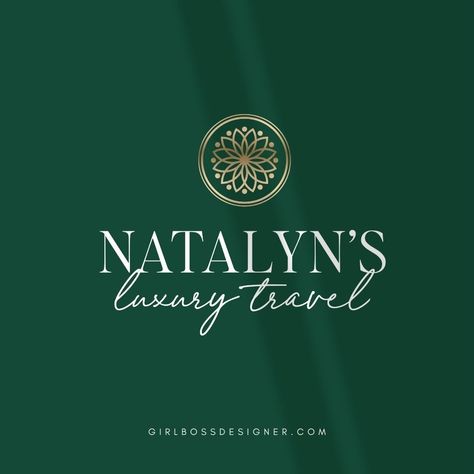 Natalyn from Natalyn’s Luxury Travel, wanted her brand to exude luxury while still being approachable and professional. To achieve this, we chose emerald green, teal, gold, and varying neutrals. The logo is a combination of glamour, and professionalism, and features a mandala symbol. Don’t forget to check out the mood board and website reveal here! Teal And Gold Branding, Emerald Green Branding, Green And Gold Branding, Gold Website, Neutral Branding, Mandala Symbols, Green Branding, Emerald Green And Gold, In Flow