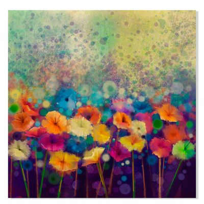 You'll love the Abstract Floral Watercolor Painting by Nongkran Birchwood Painting Print on Canvas at Wayfair - Great Deals on all Décor  products with Free Shipping on most stuff, even the big stuff. Flowers Painting Acrylic, Painting Shower, Floral Watercolor Paintings, Living Room Prints, Paint Brands, Hello Sunshine, Nature Paintings, Wall Art Pictures, Abstract Flowers