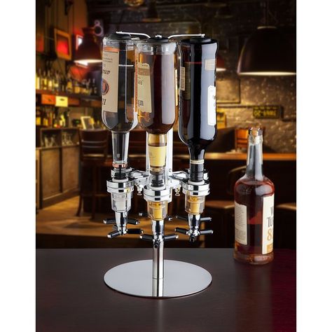 6 Bottle Liquor Beverage Dispenser Liquor Dispenser Bar, Wine Dispenser, Liquor Dispenser, Beverage Dispenser, Drink Station, Whiskey Decanter, Home Office Lighting, Wedding Drink, Drink Dispenser