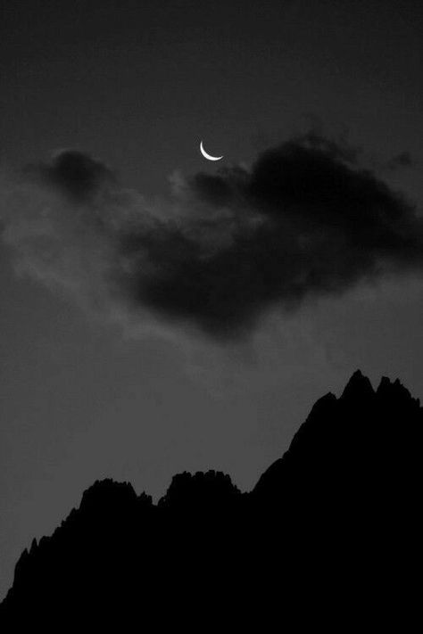 White Photo, Night Time, In The Dark, A Black, At Night, The Sky, The Moon, Moon, Black And White