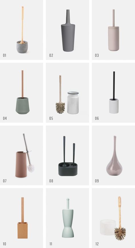 pretty everything : toilet brushes Plunger And Toilet Brush Storage, Cute Toilet Brush, Toilet Gadgets, Hidden Toilet Brush, Paint Tool Sai Brushes, Wash Makeup Brushes, Brush Pen Drawing, Revlon Hair Dryer Brush, Brushing Dogs Teeth