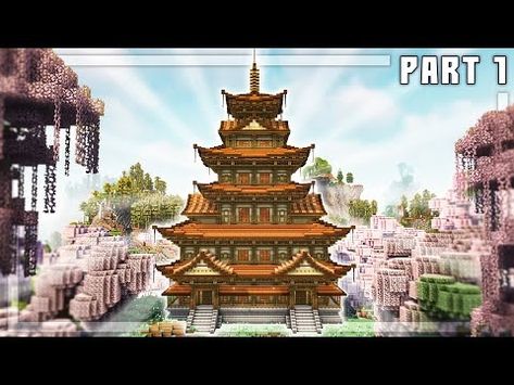 (91) Minecraft: How To Build the Ultimate Japanese Temple - Tutorial [Part 1/6] - YouTube Minecraft Japanese Portal, Japanese Pagoda Minecraft, Japanese Shrine Minecraft, Japanese Builds Minecraft, Minecraft Japanese Statue, Japanese Temple Minecraft, Minecraft Japanese Temple, Temple Minecraft, Minecraft Japanese House