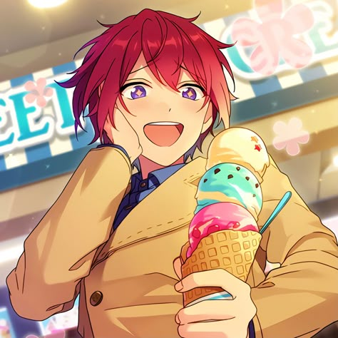 Tsukasa Suou Icon, Nagao Kei, Knight Princess, Tsukasa Suou, Playlist Pics, Gambling Games, Ensemble Stars, Oh My, Ice Cream