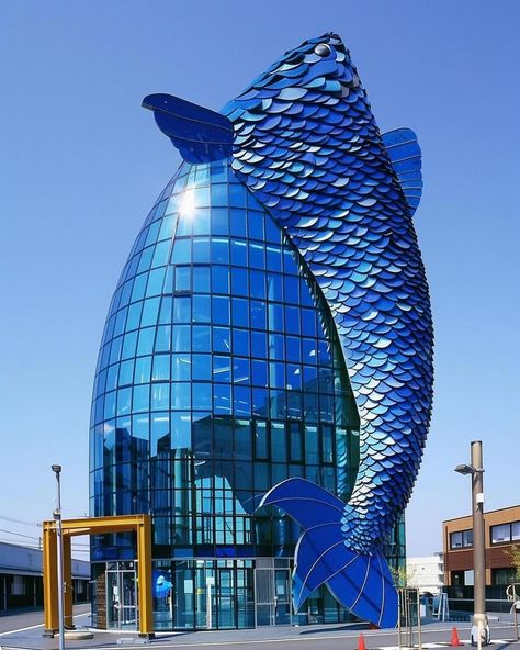 Just a small fish in the big pond of architecture.⁠ ⁠ Design by @designideahub⁠ ⁠ ✅ Share this with someone who would love this.⁠ ⁠ #architecture #design #building #fish #animals Big Pond, Models Architecture, Concept Models Architecture, Design Building, Small Fish, Fish Scales, Fish Shapes, Architectural Inspiration, Concept Architecture