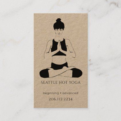 Yoga Business Cards, Buissness Cards, Silhouette Yoga, Yoga Lifestyle Photography, Yoga Room Design, Kraft Business Cards, Yoga Instructor Business Card, Yoga Cards, Yoga Studio Design