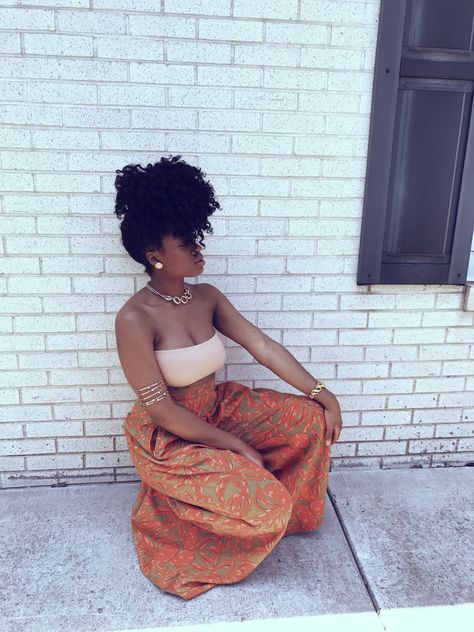 Tropical Bohemian Outfit, Black Boho Style Outfits, Bohemian Chic Outfits Black Women, Bohemian Birthday Outfit, Afro Boho Chic Outfits, Afro Bohemian Fashion, African Aesthetic Outfits, Essence Festival Outfits What To Wear, Afronation Festival Outfits