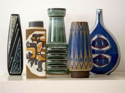 danish pottery | Selection of Danish midcentury pottery Favorites Mid Century Modern Vase, Scandi Pottery, Mid Century Vases, Midcentury Modern Vase, Danish Ceramics Handmade, Mcm Pottery, Danish Pottery, Scandinavian Pottery, European Ceramics