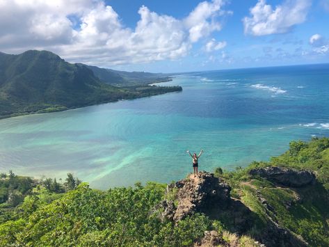 crouching lion hike #hawaii #oahu #hike #oceanviews Hawaii Oahu, Oahu, Ocean View, Places To Go, Hawaii, Lion, Hiking