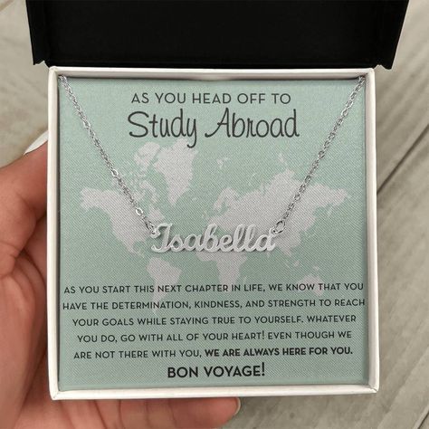 Study Abroad Gifts, Birthday Hacks, Best Wishes Messages, Message For Best Friend, Support Letter, All The Best Wishes, Studying Abroad, Adventure Gifts, Chain Making