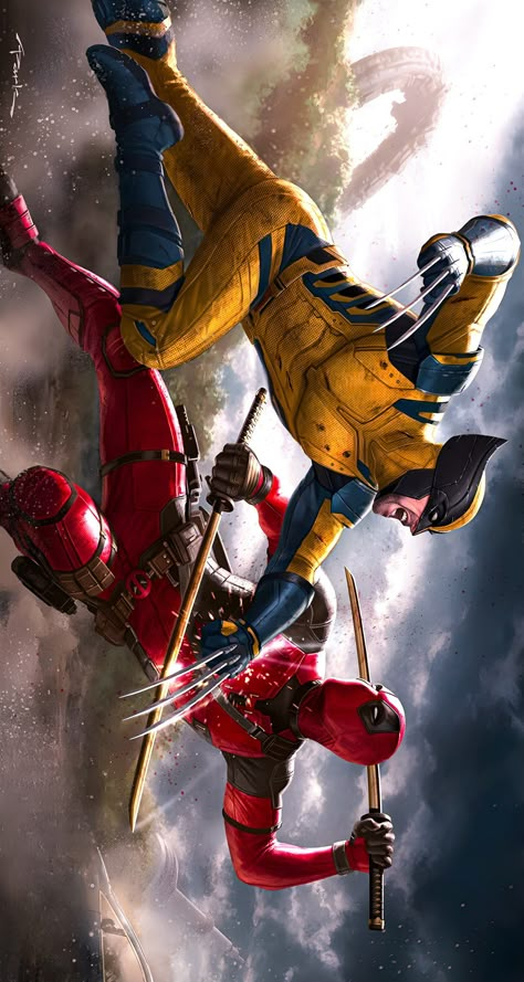 Wolverine And Deadpool Art, Deadpool And Wolverine Movie, Wolverine And Deadpool Wallpaper, Deadpool And Wolverine Poster, Deadpool Wolverine Wallpaper, Deadpool Wolverine Art, Deadpool And Wolverine Comic, Deadpool And Wolverine Art, Deadpool Concept Art